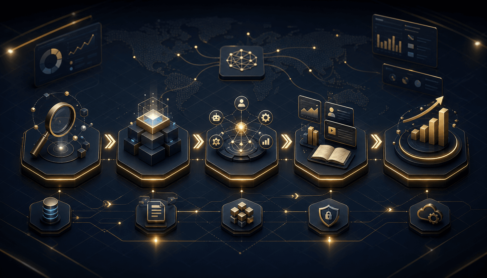 ภาพประกอบ roadmap 6 เดือนของการวางระบบ AI ในองค์กร